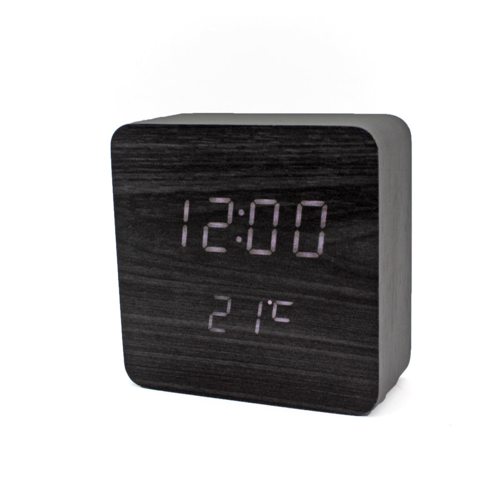 Годинник-будильник VST-872-1-White з температурою та підсвіткою
