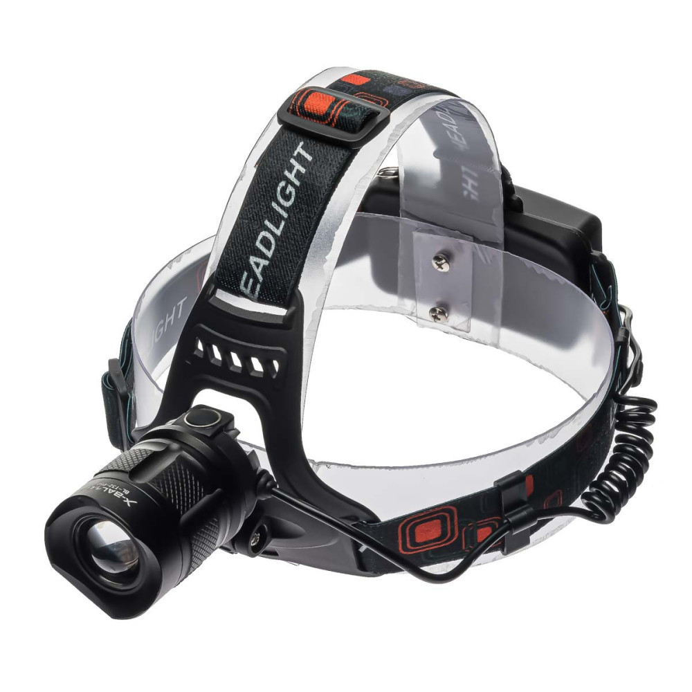 Налобний ліхтар Bailong BL-T32-P50 LED, 2х18650, Акк., Zoom, 220V-12V
