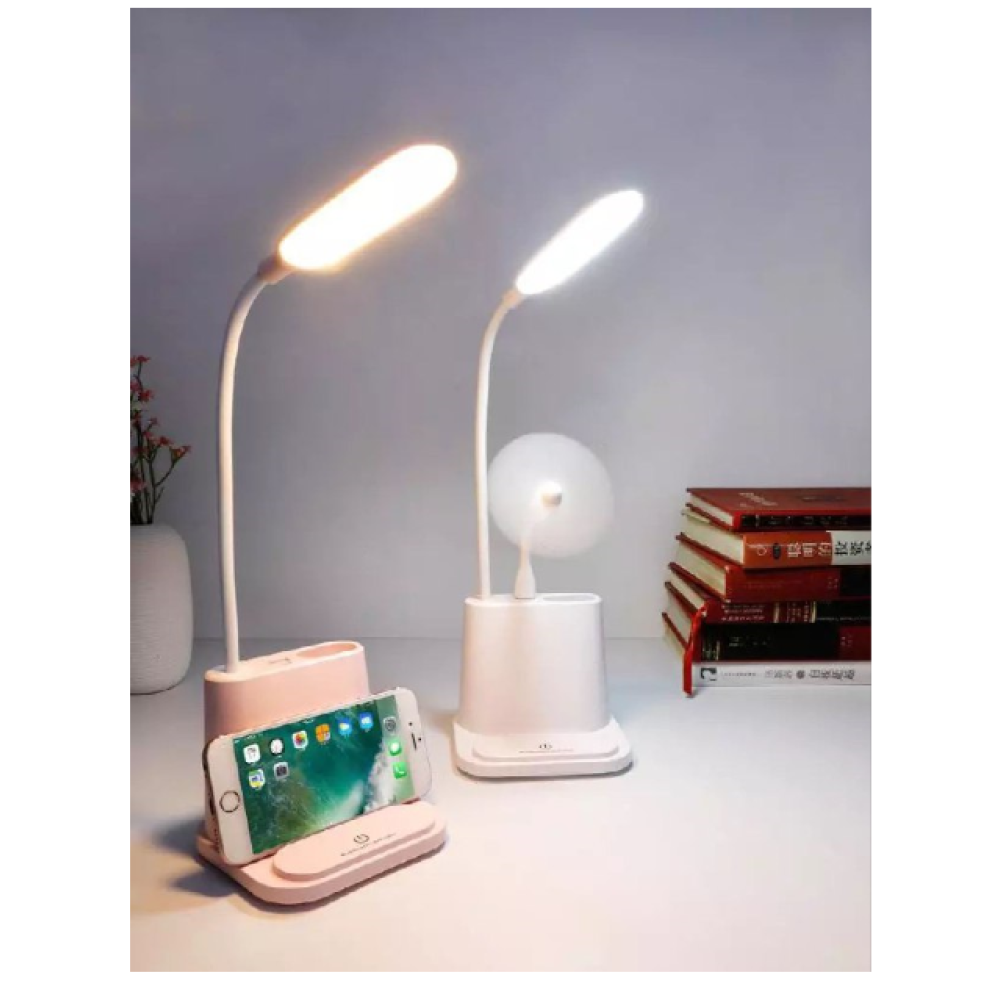 Настільна LED лампа 3198, GB7000, Power bank, 3 режими світла, регулятор яскравості