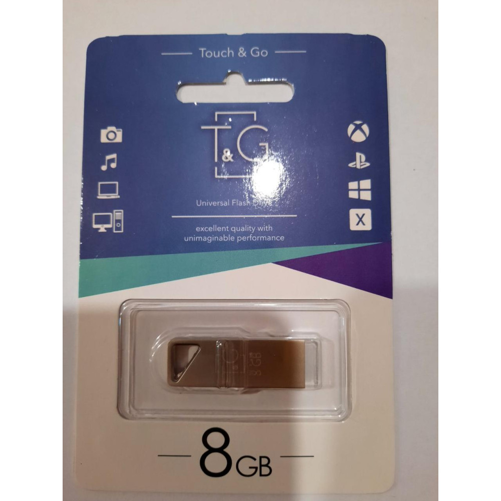USB флеш накопичувач T&G метал серія 8GB/ TG111-8G (Гарантія 3 роки)