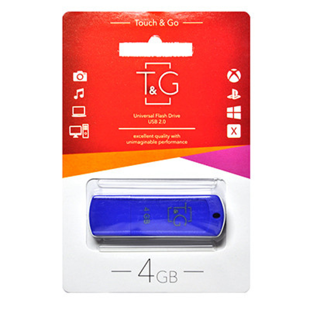 USB флеш накопичувач T&G 4GB/ TG011-4GBBL (Гарантія 3 роки)