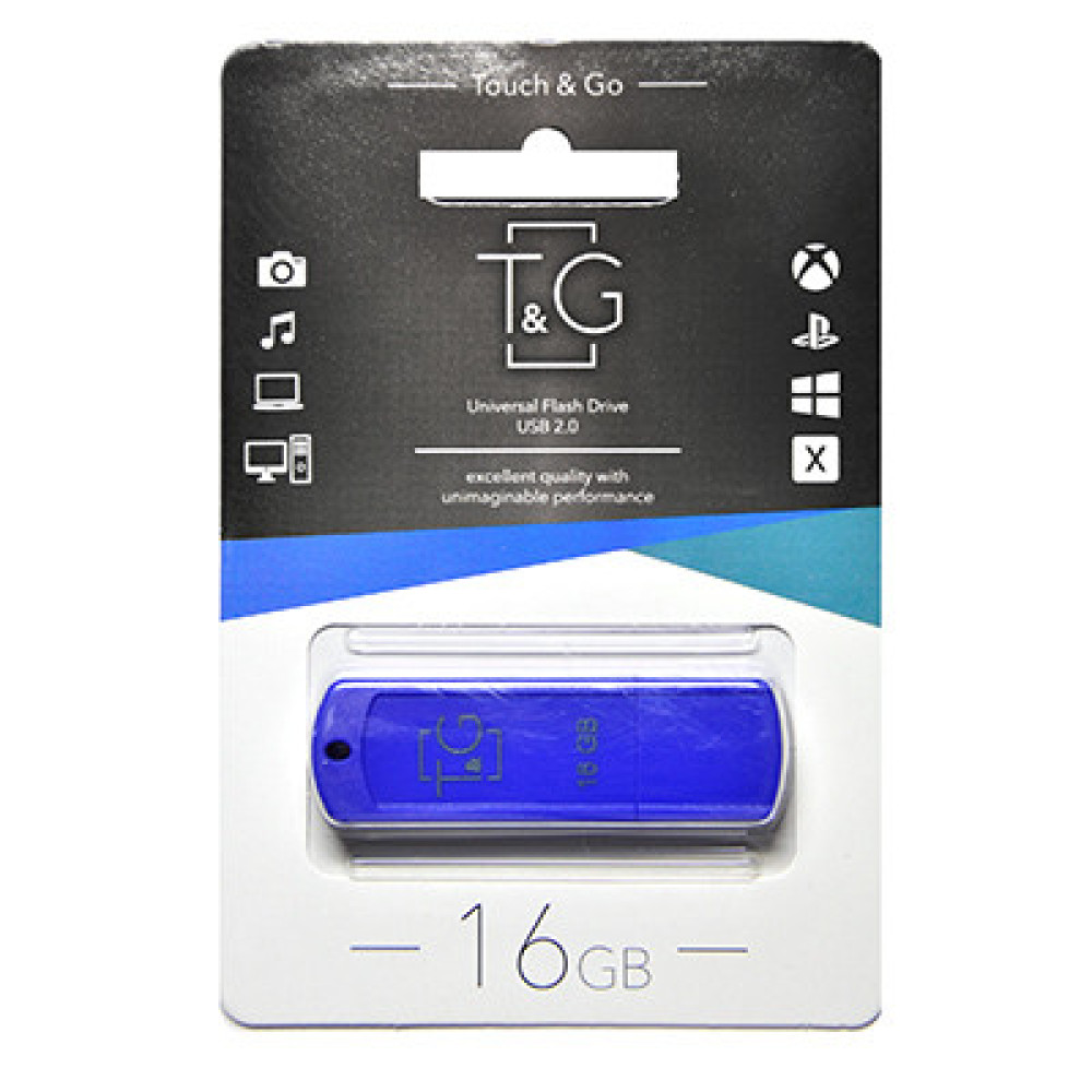 USB флеш накопичувач T&G 16GB/ TG011-16GBBL (Гарантія 3 роки)