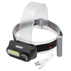 Налобний ліхтар Bailong BL-1804, PL185, LED+COB, акумулятор 18650, micro USB