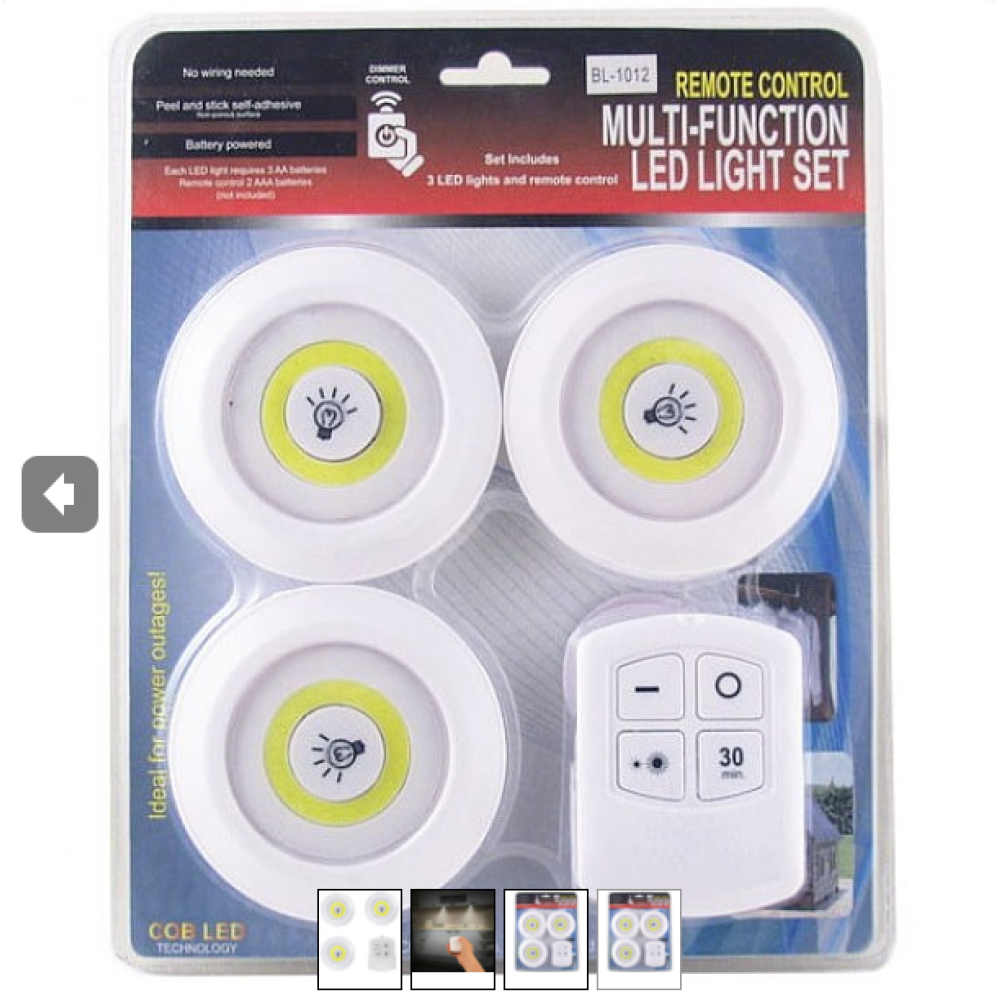 Ліхтар для кемпінгу BL-1012, LED, пульт, три лампи, два режими яскравості, 7477, 4926