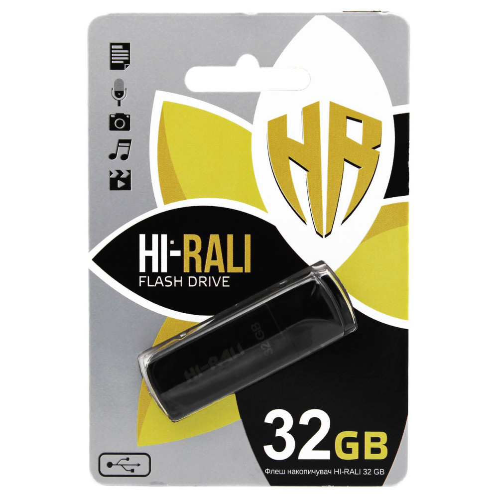 USB флеш накопичувач Hi-Rali 32GB/ HI-32GBTAG (Гарантія 3 роки)