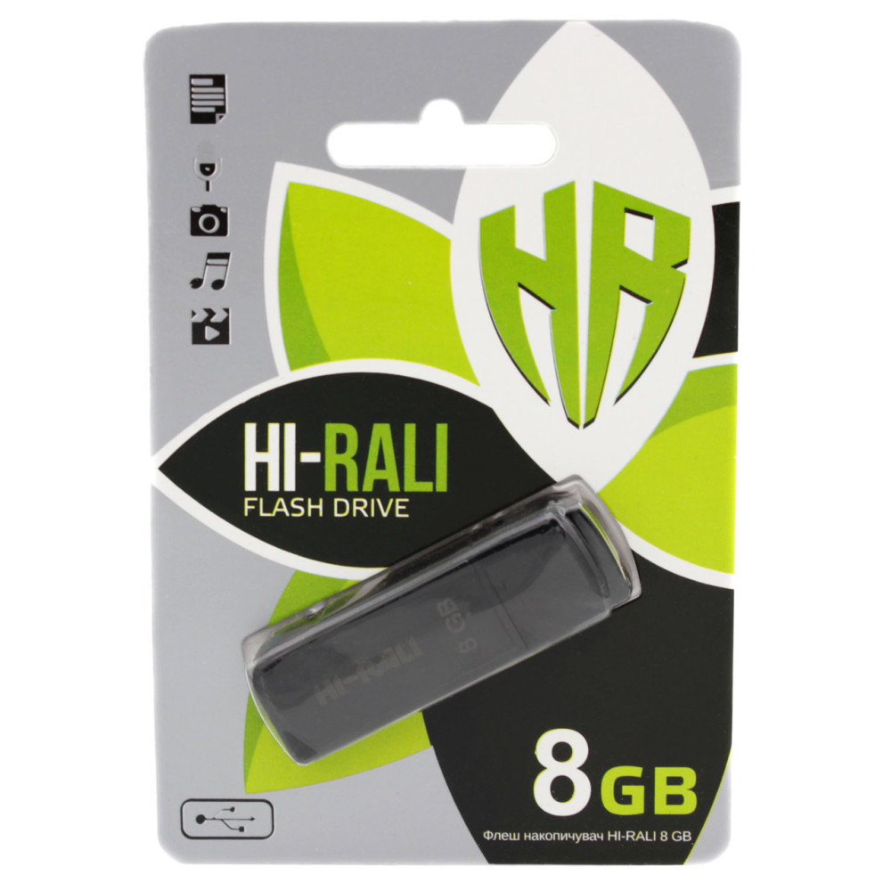 USB флеш накопичувач Hi-Rali 8GB/ HI-8GBTAG (Гарантія 3 роки)