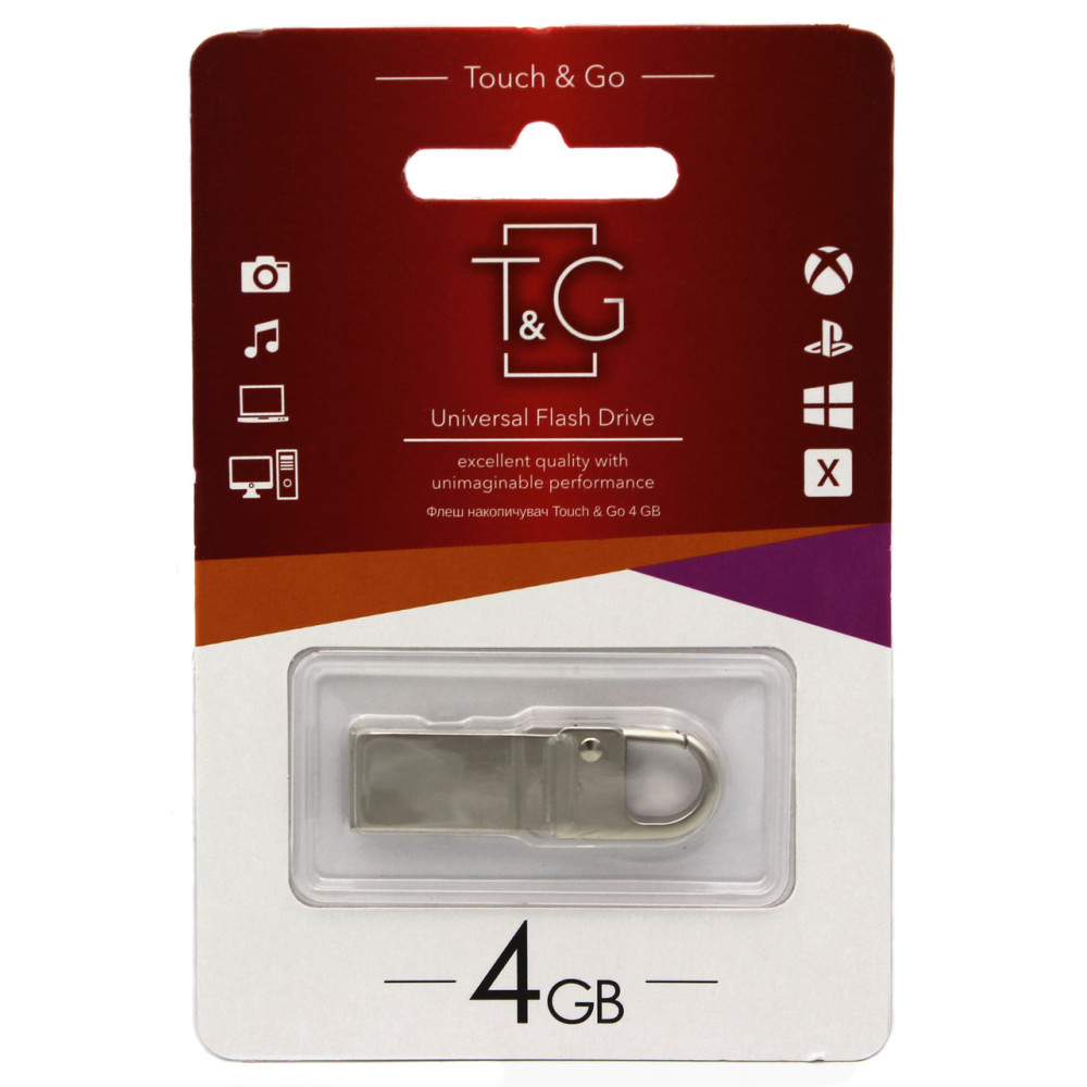 USB флеш-накопичувач T&G 4GB/ TG027-4G (Гарантія 3 роки)