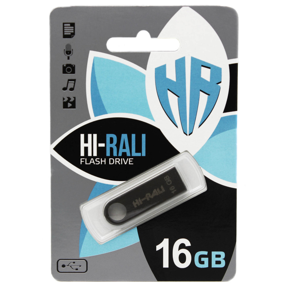 USB флеш накопичувач Hi-Rali 16GB/ HI-16GBSH (Гарантія 3 роки)
