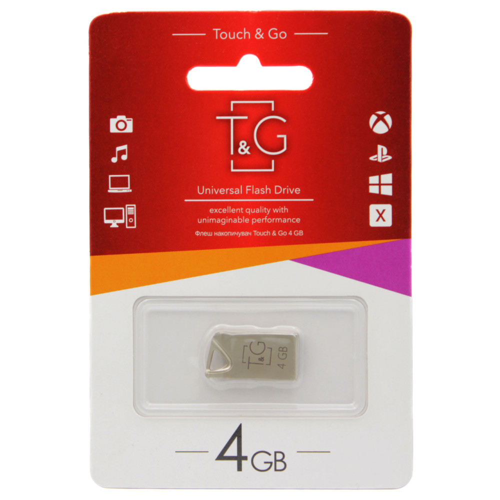 USB флеш накопичувач T&G метал серія 4GB/ TG109-4G (Гарантія 3 роки)