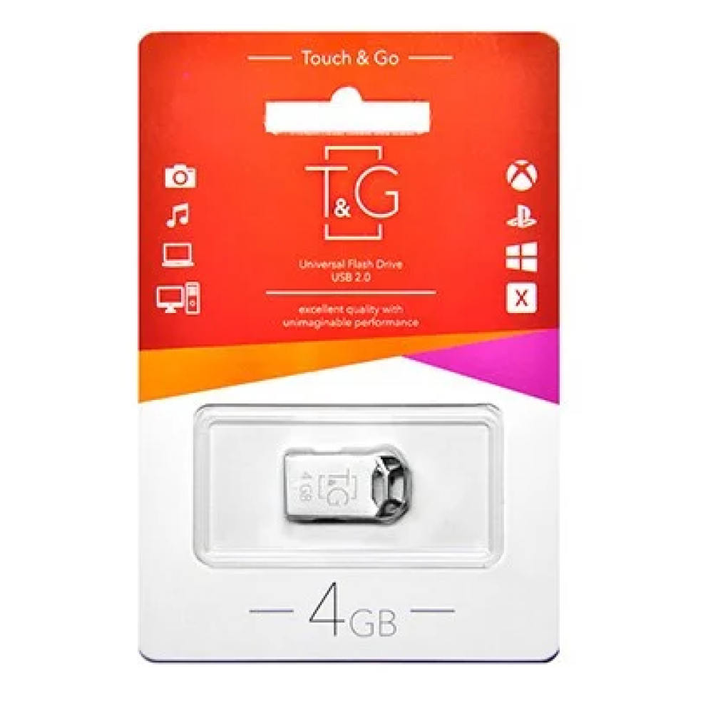 USB флеш накопичувач T&G метал серія 4GB/ TG110 (Гарантія 3 роки)