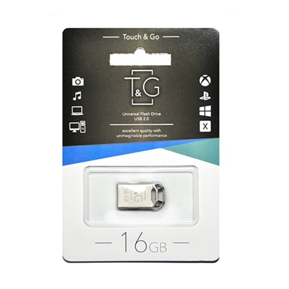 USB флеш накопичувач T&G метал серія 16GB/ TG110 (Гарантія 3 роки)