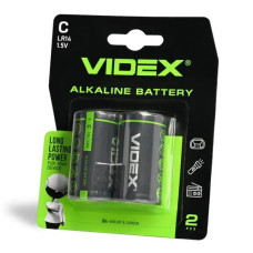 Батарейка Videx LR14P(C) / Алкалінова, Блістер