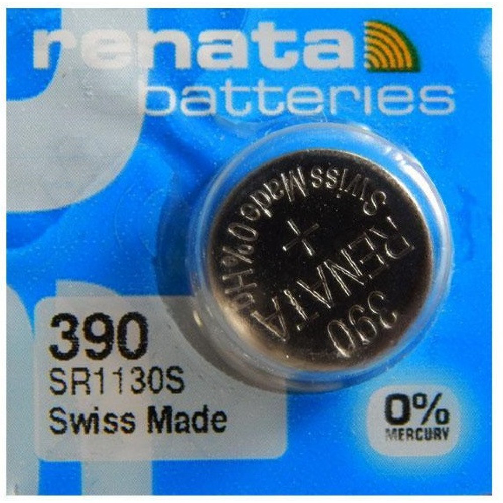 Батарейки-таблетки Renata 390 / SR1130 / 10 шт. на блістері