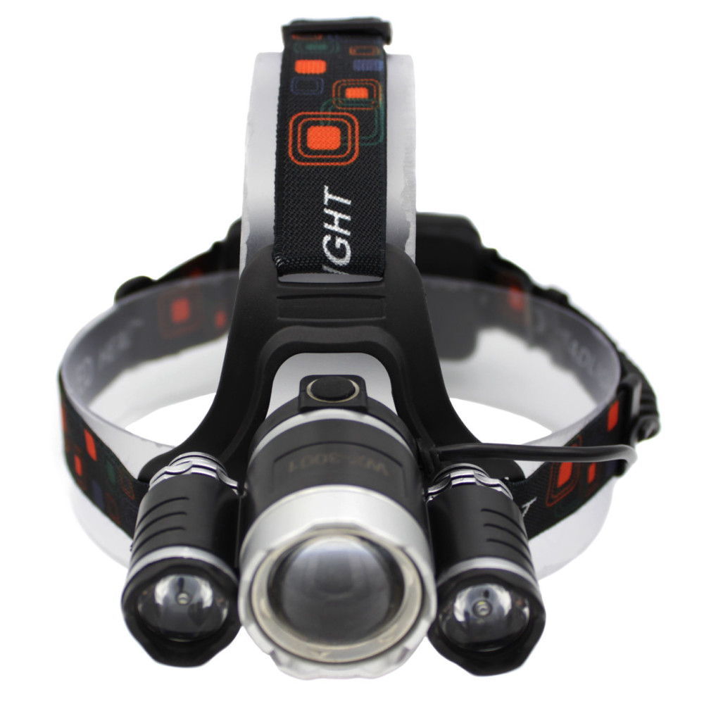 Налобний фонар BORUIT RJ3001, Акк., T6 LED, ZOOM, автомобільна зарядка