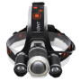 Налобний фонар BORUIT RJ3001, Акк., T6 LED, ZOOM, автомобільна зарядка Налобний фонар BORUIT RJ3001, Акк., T6 LED, ZOOM, автомобільна зарядка