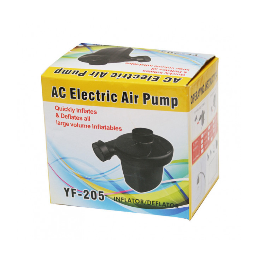 Насос Компресор електричний для матраців 220V Electric Air Pump YF-205 / 3438