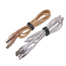 Кабель USB текстильний кольоровий 1 м Type-C