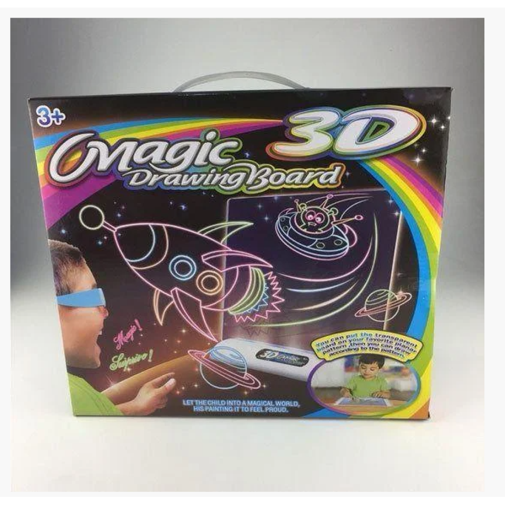 Магічна 3D дошка для малювання / magic drawing board 3d / 4150