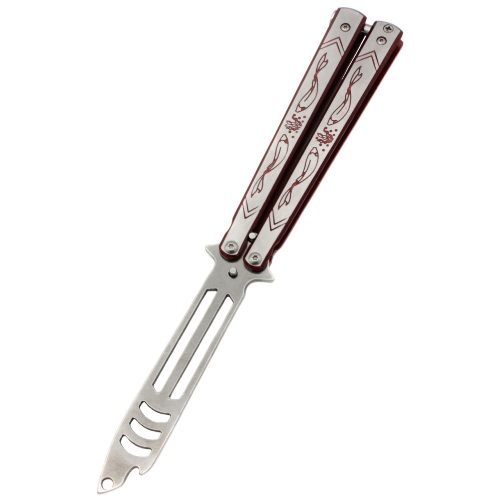 Ніж метелик Тренувальний Benchmade червоний K152