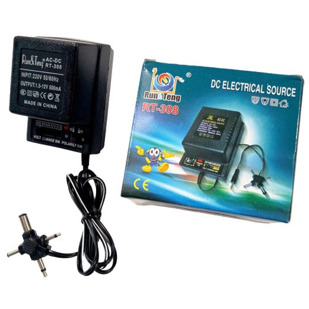 Універсальний блок живлення DC 1.5V-12V 500mA з регулятором SA-308