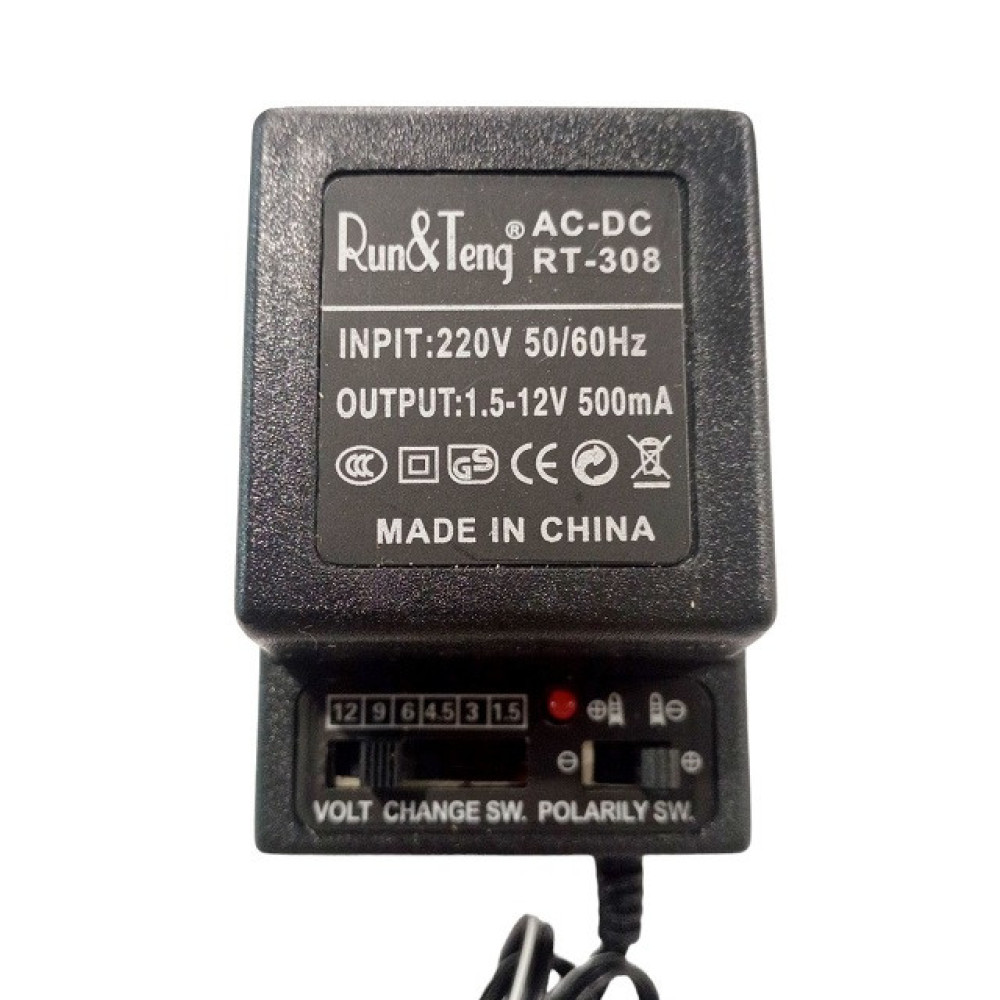 Універсальний блок живлення DC 1.5V-12V 500mA з регулятором SA-308