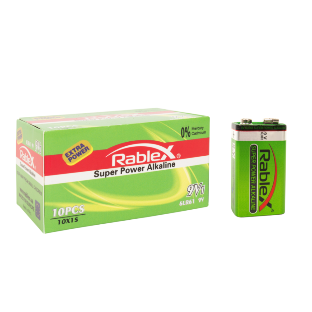Батарейка Rablex Super Power Alkaline Крона 6F22 / 9V