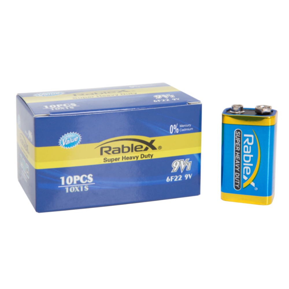 Батарейка Rablex Крона 6F22 / 9V / сольова