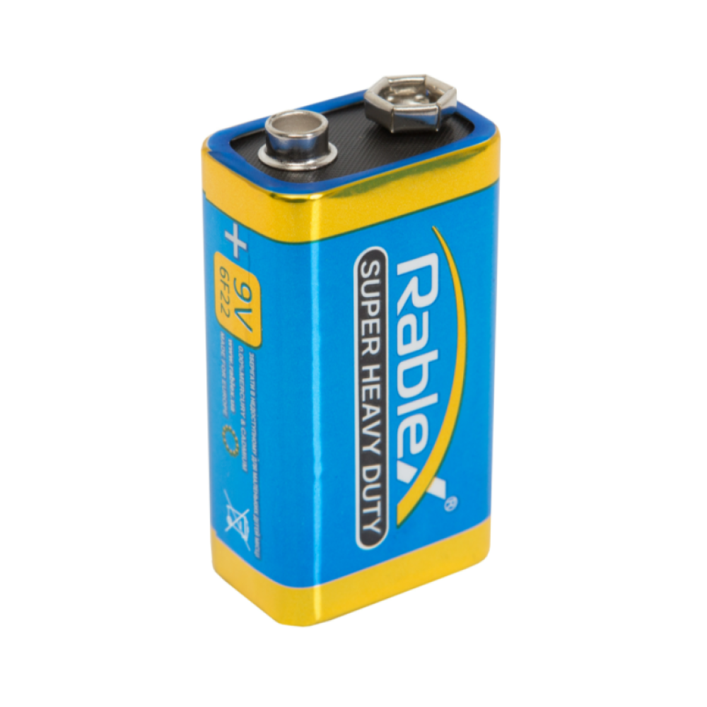 Батарейка Rablex Крона 6F22 / 9V / сольова