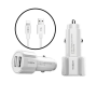 Автомобільне зарядне пристрій USB x 2 MOXOM KC-15 iPhone Автомобільне зарядне пристрій USB x 2 MOXOM KC-15 iPhone