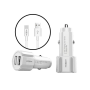 Автомобільний зарядний пристрій USB x 2 MOXOM KC-15 Type-C