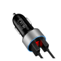 Автомобільний зарядний пристрій USB x 2 + вольтметр HZ HC6