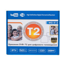 Цифровий Тюнер Т2 DV3 - Megogo MG812 (метал)