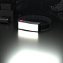 Налобний ліхтар Bailong BL-F007, WD163, COB, USB, 8130