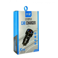Автомобільний зарядний пристрій USB x 2 + вольтметр HZ HC7 / 3.1A / 6873