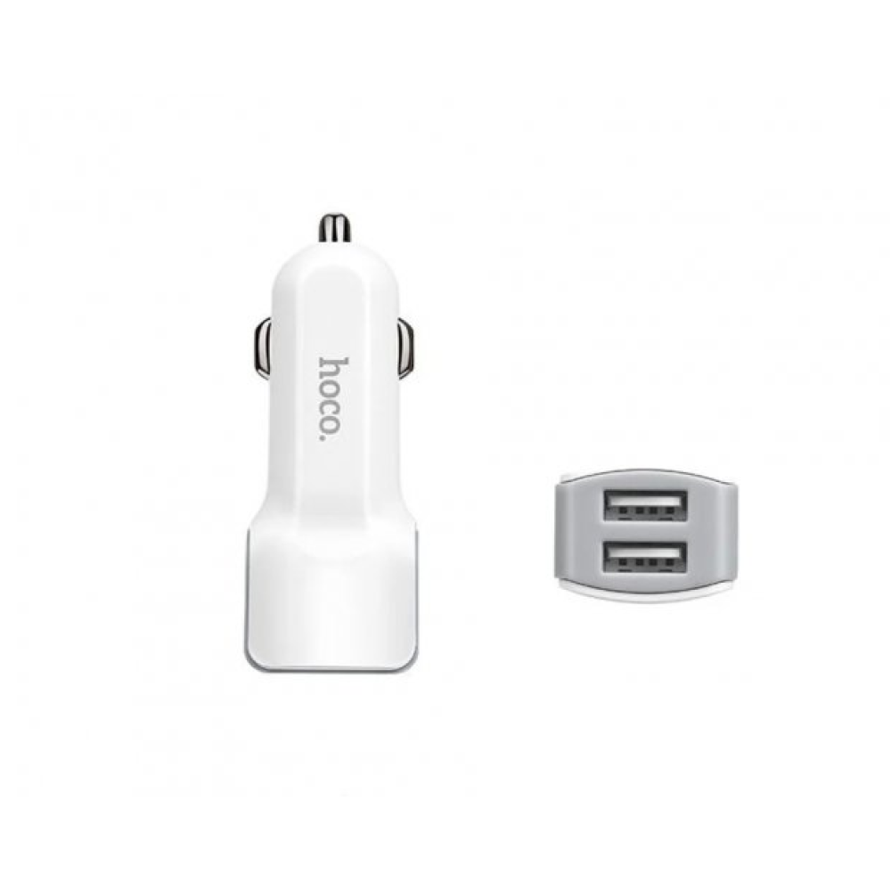 Автомобільний зарядний пристрій USB x 2 Hoco Z23 / 2.4A 12W / 7087