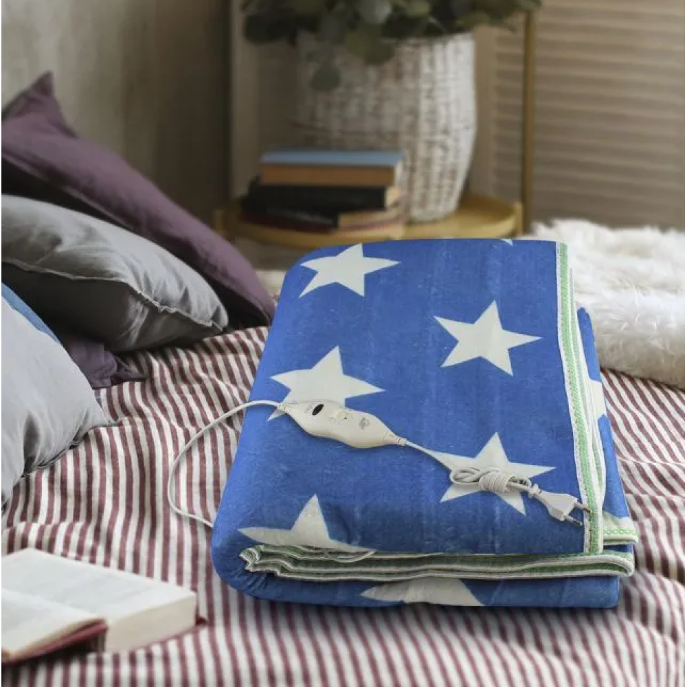 Електропростирадло electric blanket 150*180 біла зірка / 7421