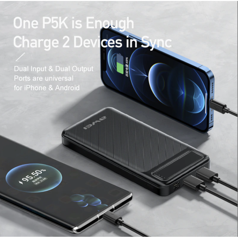 Повербанк AWEI P5k 10000mAh (реальна ємність менше) / 8141