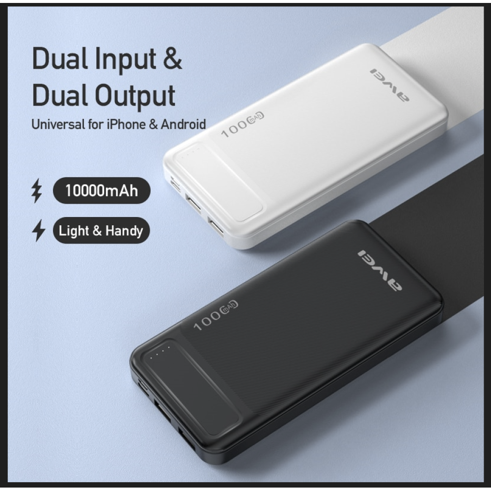 Повербанк AWEI P5k 10000mAh (реальна ємність менше) / 8141