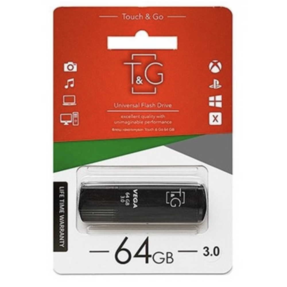 USB флеш накопичувач T&G метал серія 64GB/ TG121 (Гарантія 3 роки)
