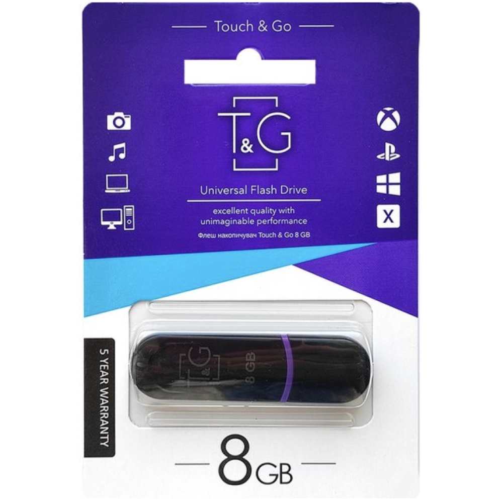 USB флеш накопичувач T&G серія 8GB/ TG012 (Гарантія 3 роки)