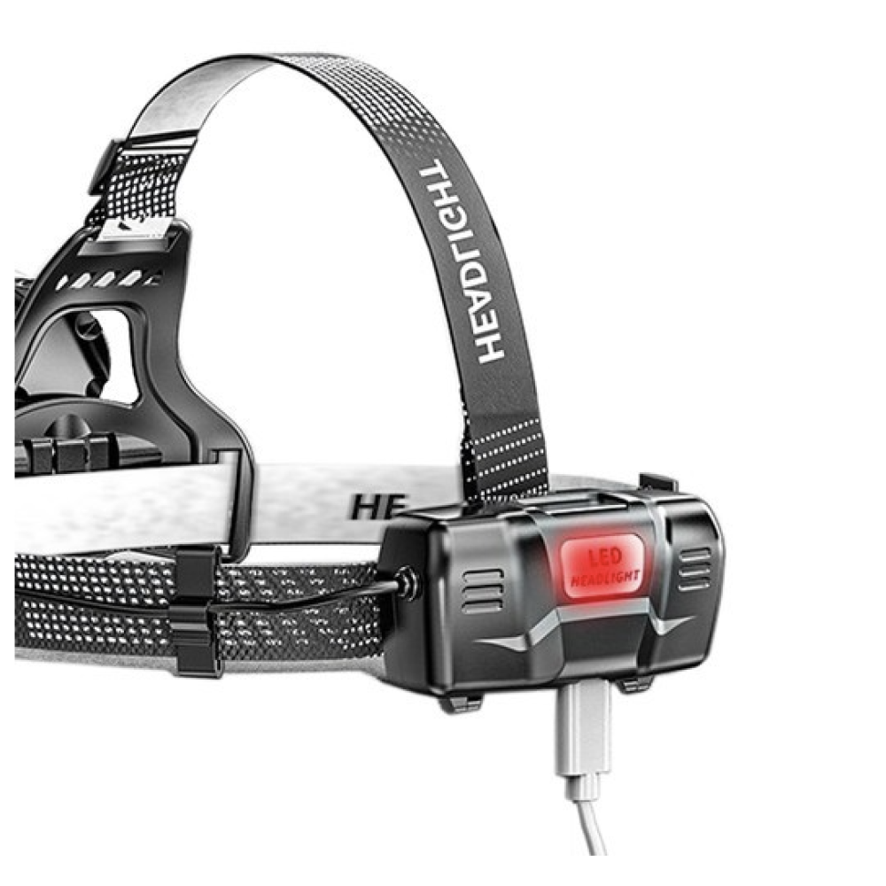 Налобний ліхтар Bailong BL-8003-P50, 2x18650, зум, ЗУ microUSB,