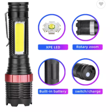 Ручний ліхтар Police BL-659, XPE, зум, microusb