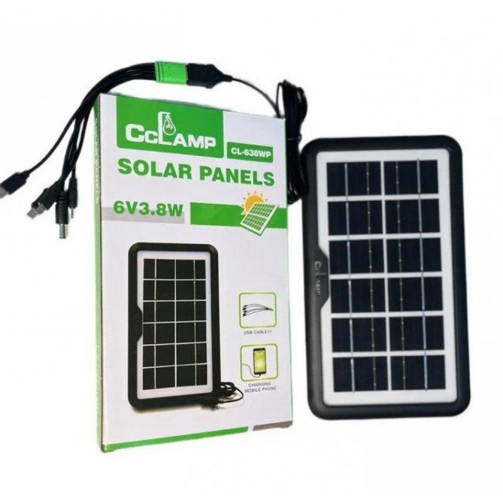 Сонячна панель SOLAR PANEL CL-638WP/розмір 26х16 см