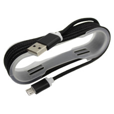 Кабель USB тканинний MicroUSB, різні кольори