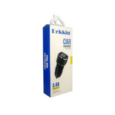 Автомобільний зарядний пристрій USB x 2 Dekkin DK-38