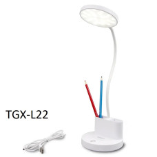 Настільна LED лампа акумуляторна TAIGEXIN TGX-L22, нічник, осередок для ручок