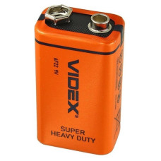 Батарейка Videx Крона 6F22 / 9V / сольова