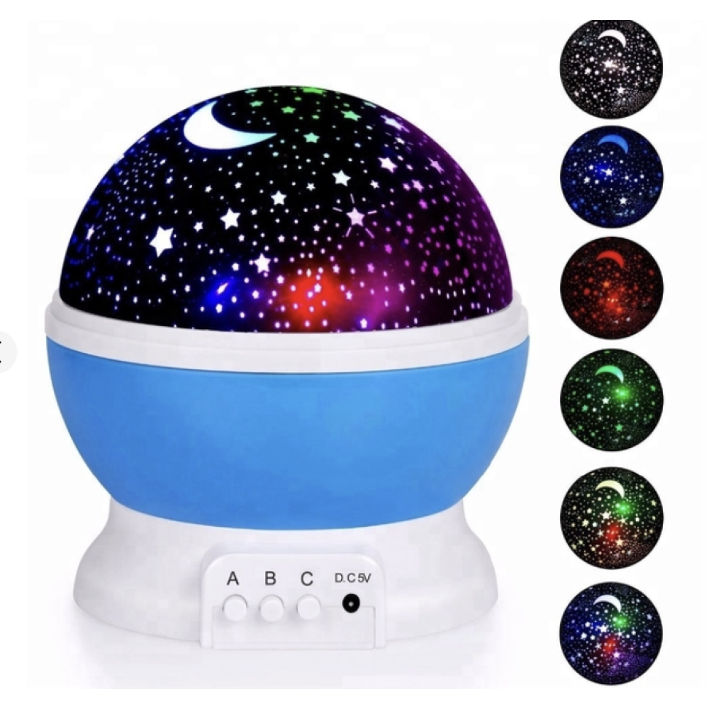Нічник настільний світильник проектор Star Master USB, BIG, 4767