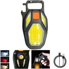 Ліхтар для кемпінгу LL-203-COB, білий, жовтий, червоний, type-c, індикатор, магніт, карабін
