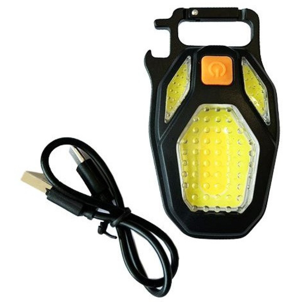 Ліхтар для кемпінгу LL-203-COB, білий, жовтий, червоний, type-c, індикатор, магніт, карабін